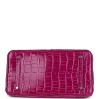 Hermes Birkin 35 Rose Sheherazade Shiny Porosus Crocodile Palladium Hardware Hermes Birkin 35 Rose Sheherazade Shiny Porosus Crocodile Palladium Hardware