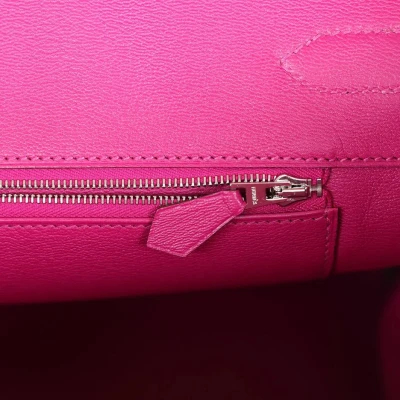 Hermes Birkin 35 Rose Sheherazade Shiny Porosus Crocodile Palladium Hardware Hermes Birkin 35 Rose Sheherazade Shiny Porosus Crocodile Palladium Hardware