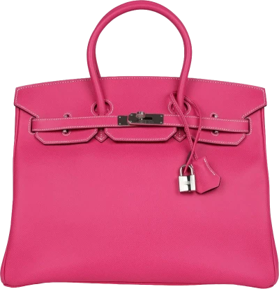 Hermes Birkin 35 Rose Tyrien Candy Epsom Palladium Hardware Hermes Birkin 35 Rose Tyrien Candy Epsom Palladium Hardware
