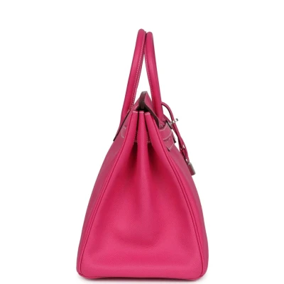 Hermes Birkin 35 Rose Tyrien Candy Epsom Palladium Hardware Hermes Birkin 35 Rose Tyrien Candy Epsom Palladium Hardware