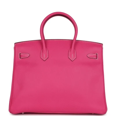 Hermes Birkin 35 Rose Tyrien Candy Epsom Palladium Hardware Hermes Birkin 35 Rose Tyrien Candy Epsom Palladium Hardware