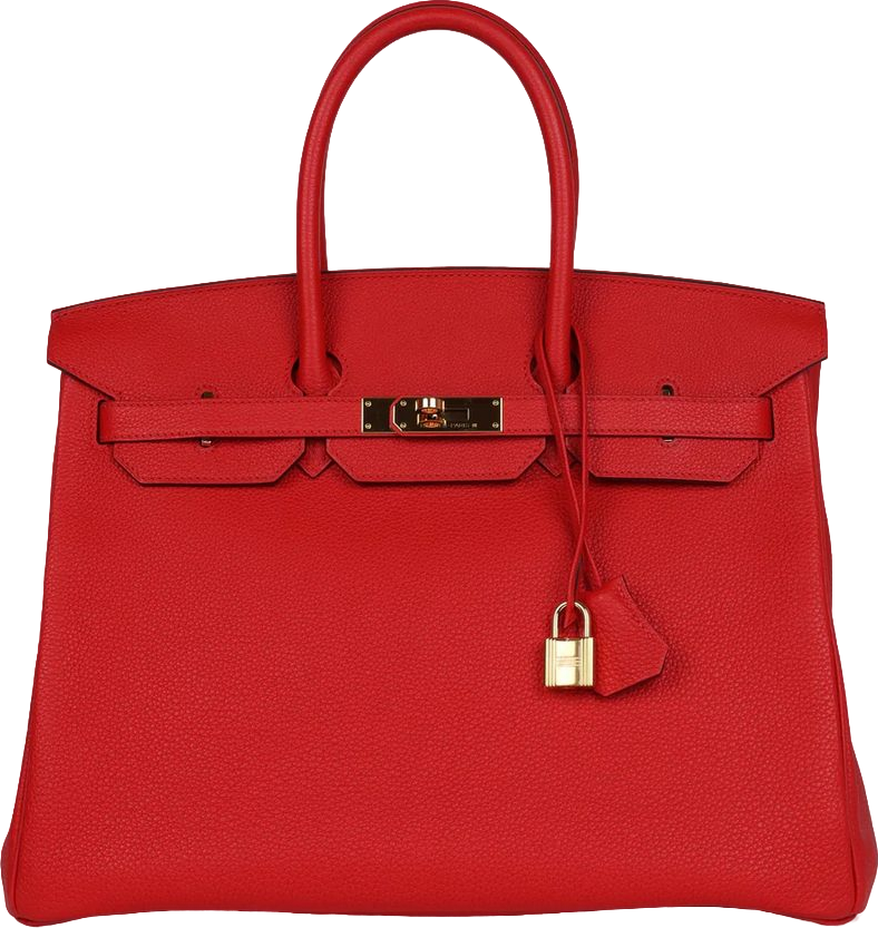 Hermes Birkin 35 Rouge Casaque Togo Gold Hardware
