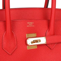 Hermes Birkin 35 Rouge Casaque Togo Gold Hardware Hermes Birkin 35 Rouge Casaque Togo Gold Hardware