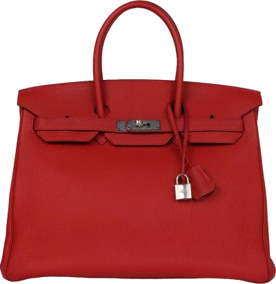 Hermes Birkin 35 Rouge Casaque Togo Palladium Hardware Hermes Birkin 35 Rouge Casaque Togo Palladium Hardware