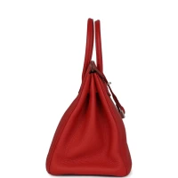 Hermes Birkin 35 Rouge Casaque Togo Palladium Hardware Hermes Birkin 35 Rouge Casaque Togo Palladium Hardware