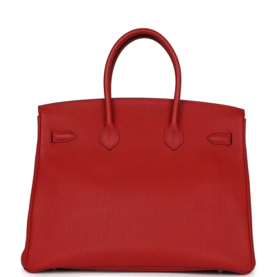 Hermes Birkin 35 Rouge Casaque Togo Palladium Hardware Hermes Birkin 35 Rouge Casaque Togo Palladium Hardware