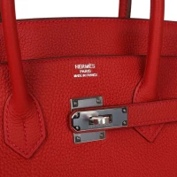 Hermes Birkin 35 Rouge Casaque Togo Palladium Hardware Hermes Birkin 35 Rouge Casaque Togo Palladium Hardware