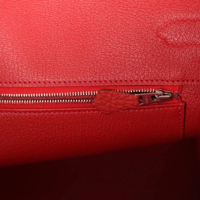 Hermes Birkin 35 Rouge Casaque Togo Palladium Hardware Hermes Birkin 35 Rouge Casaque Togo Palladium Hardware