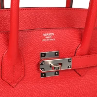 Hermes Birkin 35 Rouge Tomate Epsom Palladium Hardware Hermes Birkin 35 Rouge Tomate Epsom Palladium Hardware