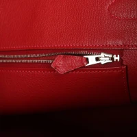 Hermes Birkin 35 Rouge Vif Ostrich Palladium Hardware Hermes Birkin 35 Rouge Vif Ostrich Palladium Hardware