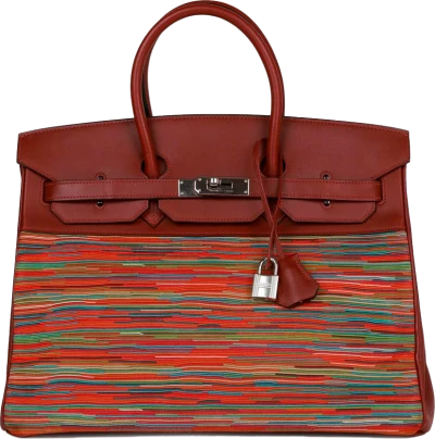Hermes Birkin 35 Vibrato Rouge H Boxcalf Palladium Hardware Hermes Birkin 35 Vibrato Rouge H Boxcalf Palladium Hardware