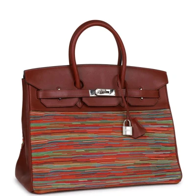 Hermes Birkin 35 Vibrato Rouge H Boxcalf Palladium Hardware Hermes Birkin 35 Vibrato Rouge H Boxcalf Palladium Hardware