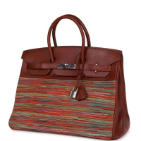 Hermes Birkin 35 Vibrato Rouge H Boxcalf Palladium Hardware Hermes Birkin 35 Vibrato Rouge H Boxcalf Palladium Hardware