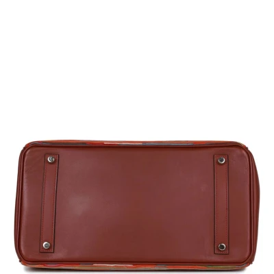 Hermes Birkin 35 Vibrato Rouge H Boxcalf Palladium Hardware Hermes Birkin 35 Vibrato Rouge H Boxcalf Palladium Hardware
