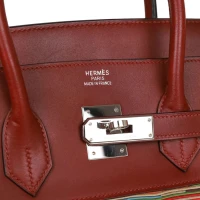 Hermes Birkin 35 Vibrato Rouge H Boxcalf Palladium Hardware Hermes Birkin 35 Vibrato Rouge H Boxcalf Palladium Hardware