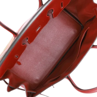 Hermes Birkin 35 Vibrato Rouge H Boxcalf Palladium Hardware Hermes Birkin 35 Vibrato Rouge H Boxcalf Palladium Hardware