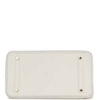 Hermes Birkin 35 White Clemence Gold Hardware Hermes Birkin 35 White Clemence Gold Hardware