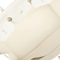 Hermes Birkin 35 White Clemence Gold Hardware Hermes Birkin 35 White Clemence Gold Hardware