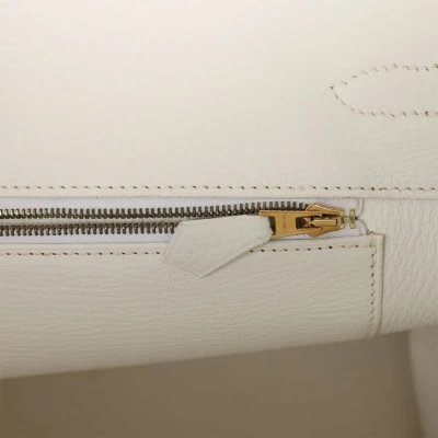 Hermes Birkin 35 White Clemence Gold Hardware Hermes Birkin 35 White Clemence Gold Hardware