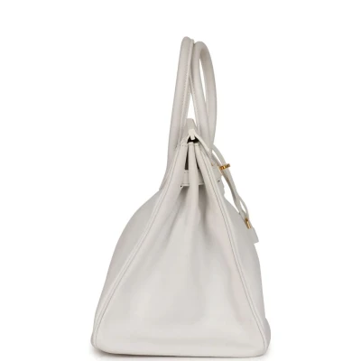 Hermes Birkin 35 White Epsom Gold Hardware Hermes Birkin 35 White Epsom Gold Hardware