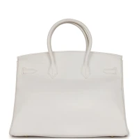 Hermes Birkin 35 White Epsom Gold Hardware Hermes Birkin 35 White Epsom Gold Hardware