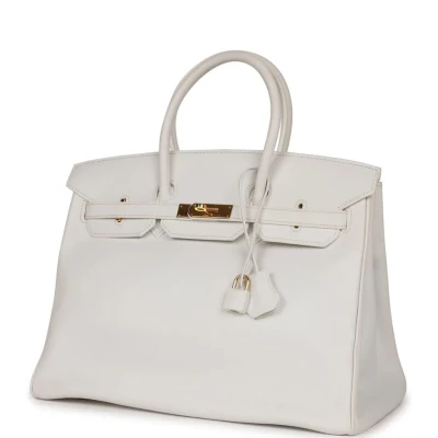 Hermes Birkin 35 White Epsom Gold Hardware Hermes Birkin 35 White Epsom Gold Hardware