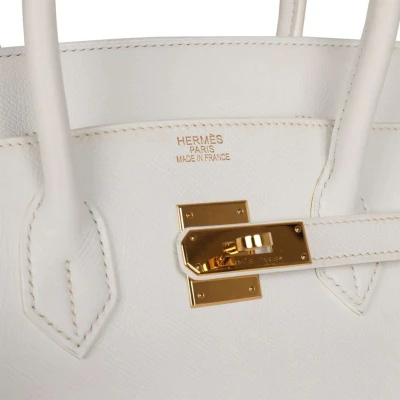 Hermes Birkin 35 White Epsom Gold Hardware Hermes Birkin 35 White Epsom Gold Hardware