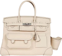 Hermes Birkin Cargo 35 Nata Toile and Swift Palladium Hardware Hermes Birkin Cargo 35 Nata Toile and Swift Palladium Hardware