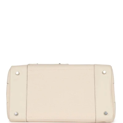 Hermes Birkin Cargo 35 Nata Toile and Swift Palladium Hardware Hermes Birkin Cargo 35 Nata Toile and Swift Palladium Hardware