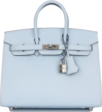 Hermes Birkin Sellier 25 Bleu Brume Epsom Palladium Hardware Hermes Birkin Sellier 25 Bleu Brume Epsom Palladium Hardware