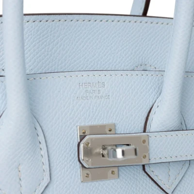 Hermes Birkin Sellier 25 Bleu Brume Epsom Palladium Hardware Hermes Birkin Sellier 25 Bleu Brume Epsom Palladium Hardware
