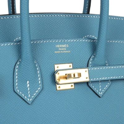 Hermes Birkin Sellier 25 Blue Jean Epsom Gold Hardware Hermes Birkin Sellier 25 Blue Jean Epsom Gold Hardware