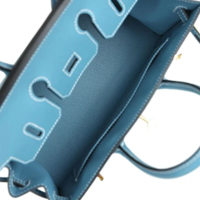 Hermes Birkin Sellier 25 Blue Jean Epsom Gold Hardware Hermes Birkin Sellier 25 Blue Jean Epsom Gold Hardware