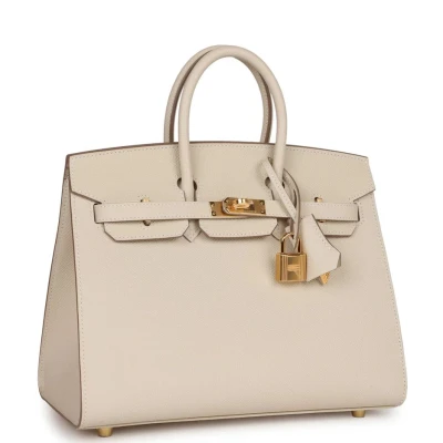 Hermes Birkin Sellier 25 Craie Epsom Gold Hardware Hermes Birkin Sellier 25 Craie Epsom Gold Hardware