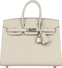 Hermes Birkin Sellier 25 Craie Epsom Palladium Hardware Hermes Birkin Sellier 25 Craie Epsom Palladium Hardware