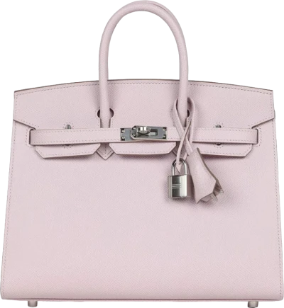 Hermes Birkin Sellier 25 Mauve Pale Epsom Palladium Hardware Hermes Birkin Sellier 25 Mauve Pale Epsom Palladium Hardware