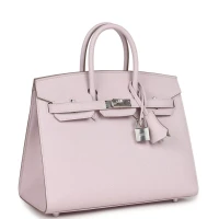 Hermes Birkin Sellier 25 Mauve Pale Epsom Palladium Hardware Hermes Birkin Sellier 25 Mauve Pale Epsom Palladium Hardware