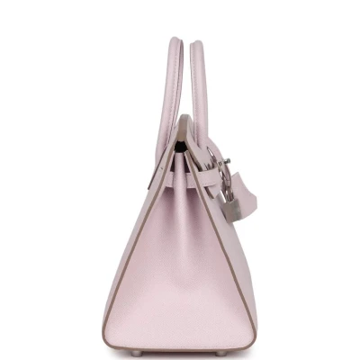 Hermes Birkin Sellier 25 Mauve Pale Epsom Palladium Hardware Hermes Birkin Sellier 25 Mauve Pale Epsom Palladium Hardware