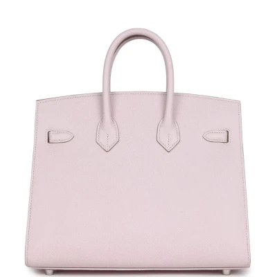 Hermes Birkin Sellier 25 Mauve Pale Epsom Palladium Hardware Hermes Birkin Sellier 25 Mauve Pale Epsom Palladium Hardware