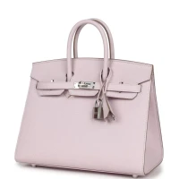 Hermes Birkin Sellier 25 Mauve Pale Epsom Palladium Hardware Hermes Birkin Sellier 25 Mauve Pale Epsom Palladium Hardware