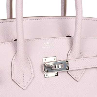 Hermes Birkin Sellier 25 Mauve Pale Epsom Palladium Hardware Hermes Birkin Sellier 25 Mauve Pale Epsom Palladium Hardware
