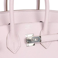 Hermes Birkin Sellier 25 Mauve Pale Epsom Palladium Hardware Hermes Birkin Sellier 25 Mauve Pale Epsom Palladium Hardware