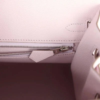 Hermes Birkin Sellier 25 Mauve Pale Epsom Palladium Hardware Hermes Birkin Sellier 25 Mauve Pale Epsom Palladium Hardware