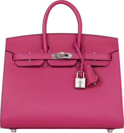 Hermes Birkin Sellier 25 Rose Pourpre Veau Madame Palladium Hardware Hermes Birkin Sellier 25 Rose Pourpre Veau Madame Palladium Hardware