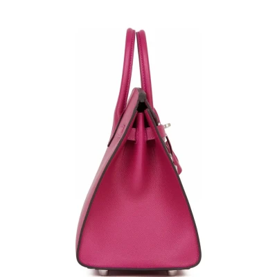 Hermes Birkin Sellier 25 Rose Pourpre Veau Madame Palladium Hardware Hermes Birkin Sellier 25 Rose Pourpre Veau Madame Palladium Hardware