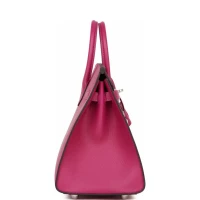 Hermes Birkin Sellier 25 Rose Pourpre Veau Madame Palladium Hardware Hermes Birkin Sellier 25 Rose Pourpre Veau Madame Palladium Hardware