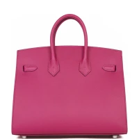 Hermes Birkin Sellier 25 Rose Pourpre Veau Madame Palladium Hardware Hermes Birkin Sellier 25 Rose Pourpre Veau Madame Palladium Hardware