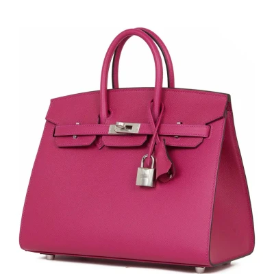 Hermes Birkin Sellier 25 Rose Pourpre Veau Madame Palladium Hardware Hermes Birkin Sellier 25 Rose Pourpre Veau Madame Palladium Hardware