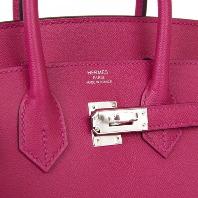 Hermes Birkin Sellier 25 Rose Pourpre Veau Madame Palladium Hardware Hermes Birkin Sellier 25 Rose Pourpre Veau Madame Palladium Hardware