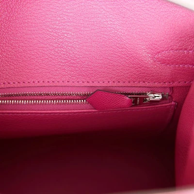 Hermes Birkin Sellier 25 Rose Pourpre Veau Madame Palladium Hardware Hermes Birkin Sellier 25 Rose Pourpre Veau Madame Palladium Hardware